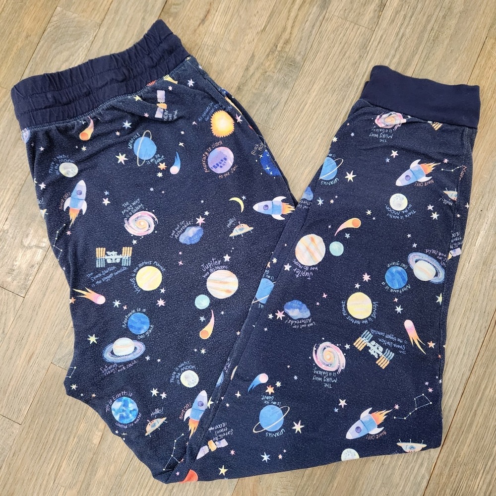 Little Sleepies Womens Large‎ Through My Telescope Space Bamboo Pajama Bottoms